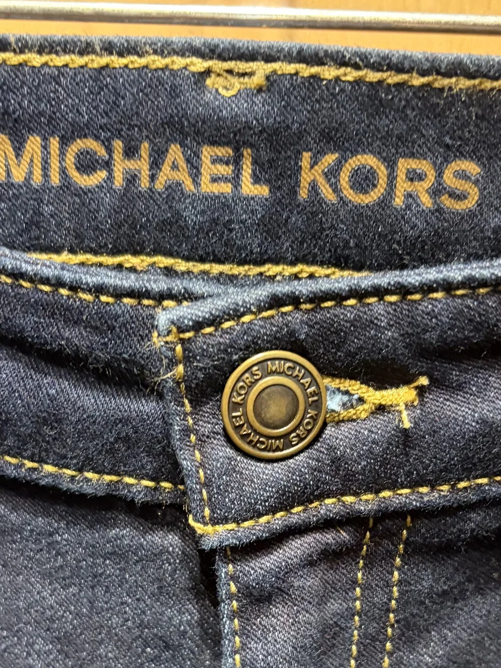 Michael Kors Dark Wash Skinny Jeans Size 6 28x29 Denim Pants 3015
